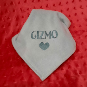 szary koc dla psa z imieniem gizmo sweetapaszka.pl